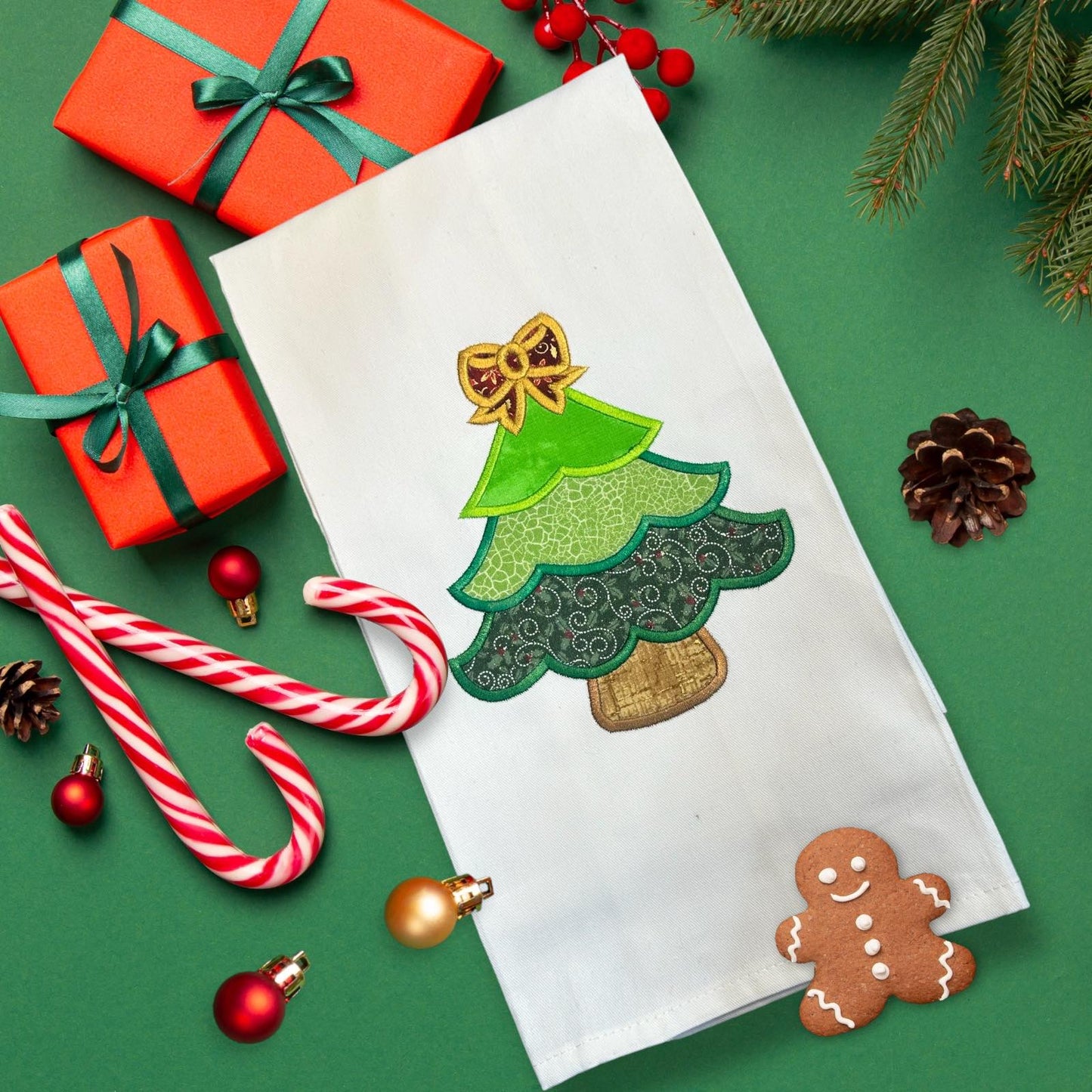 Christmas Tree Applique 4 sizes