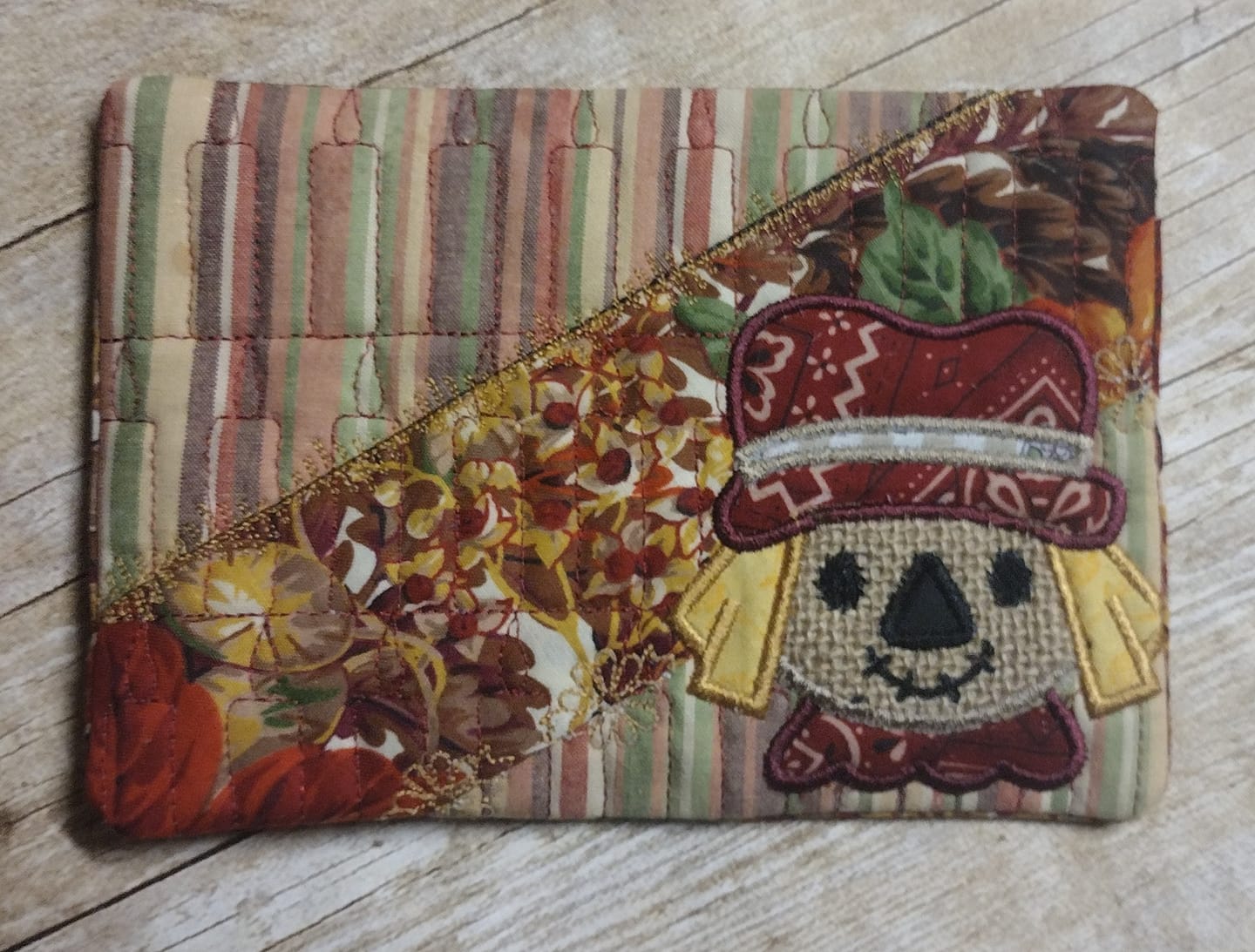 Thanksgiving Scarecrow ITH Mug Rug