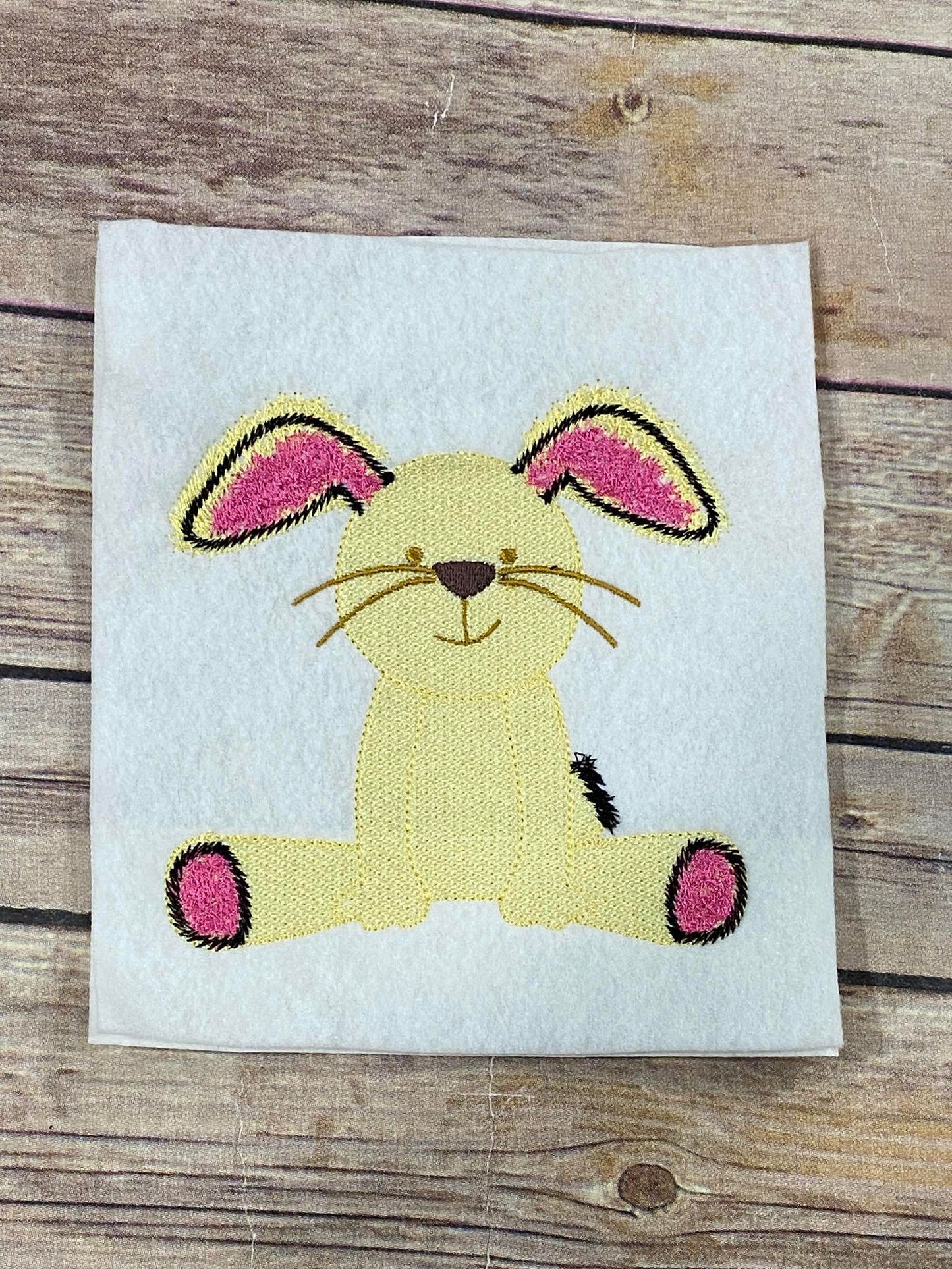 Bunny Sketchy embroidery design