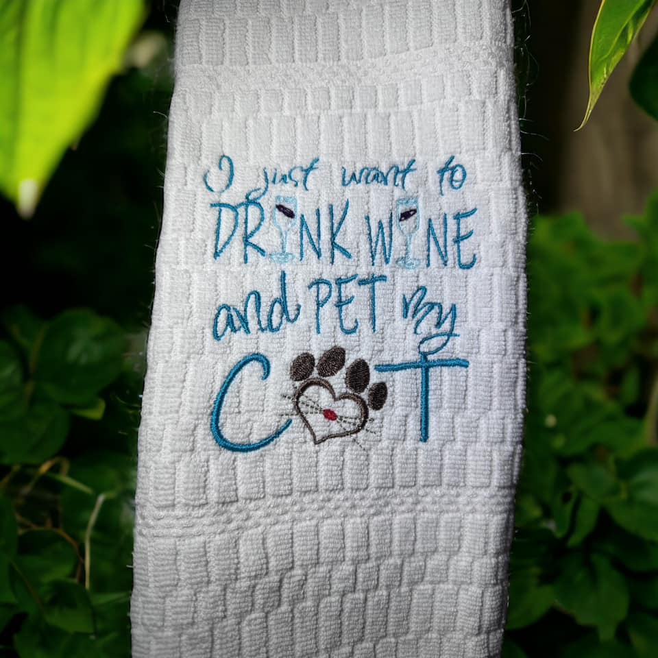 I just want to drink wine and pet my cat