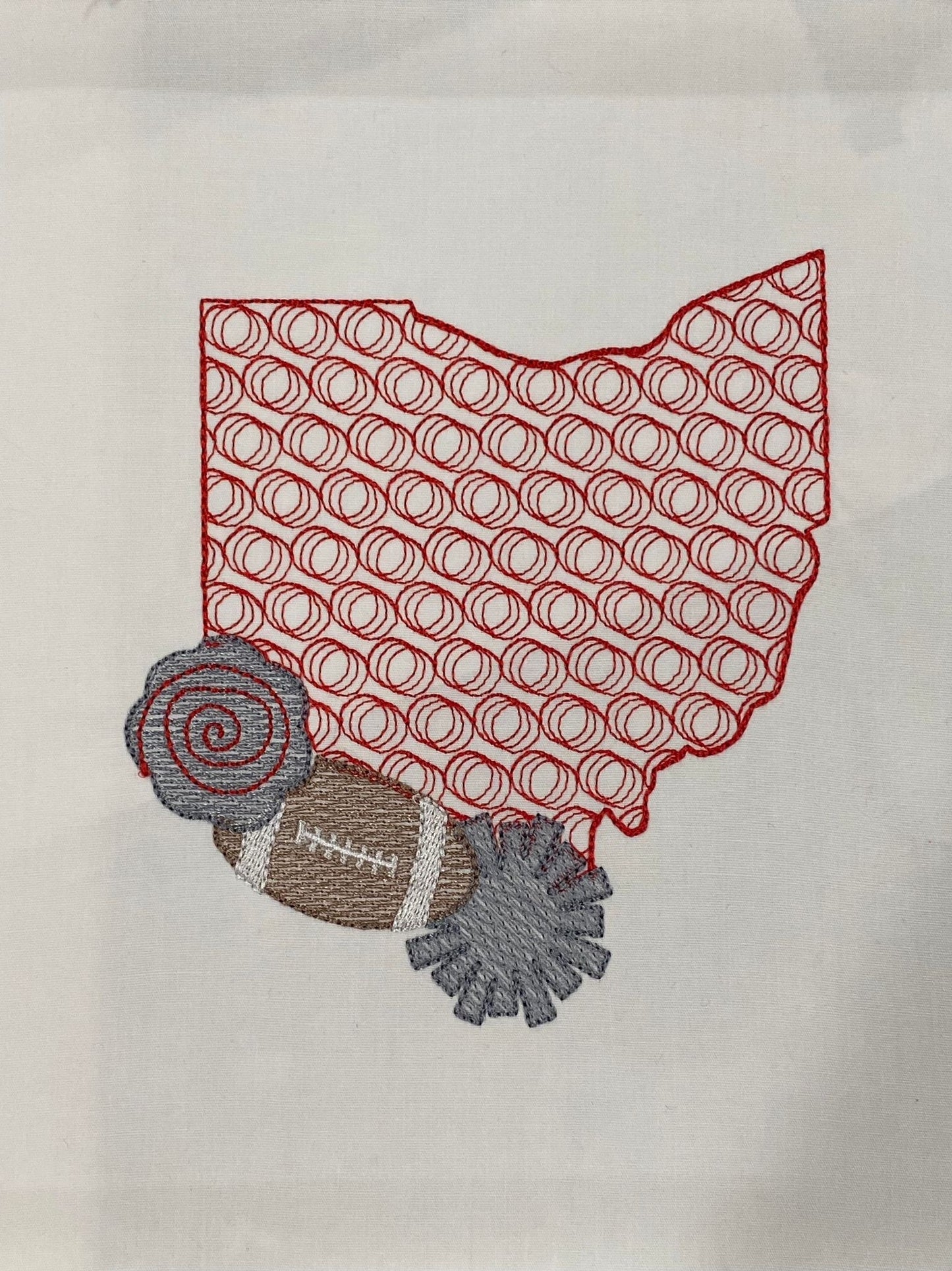 Ohio Football Sketchy Motif
