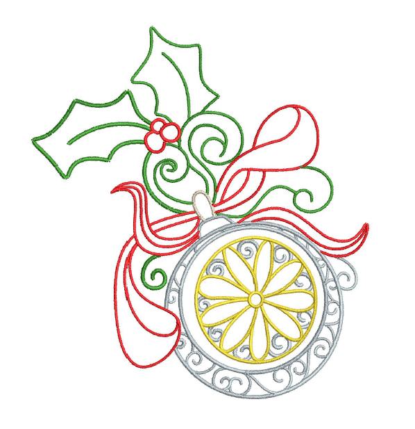 Christmas Ornament Satin 5