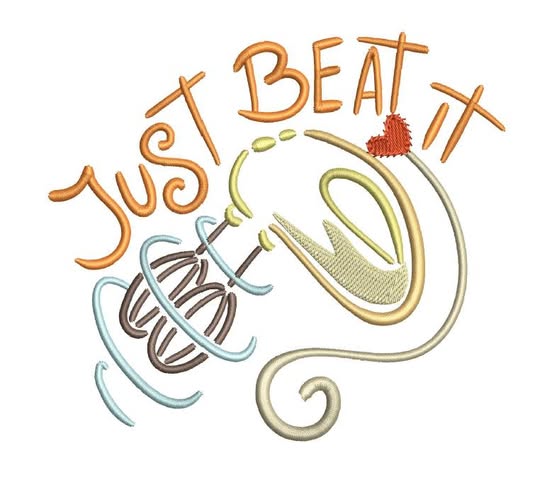 Just Beat It Kitchen Saying