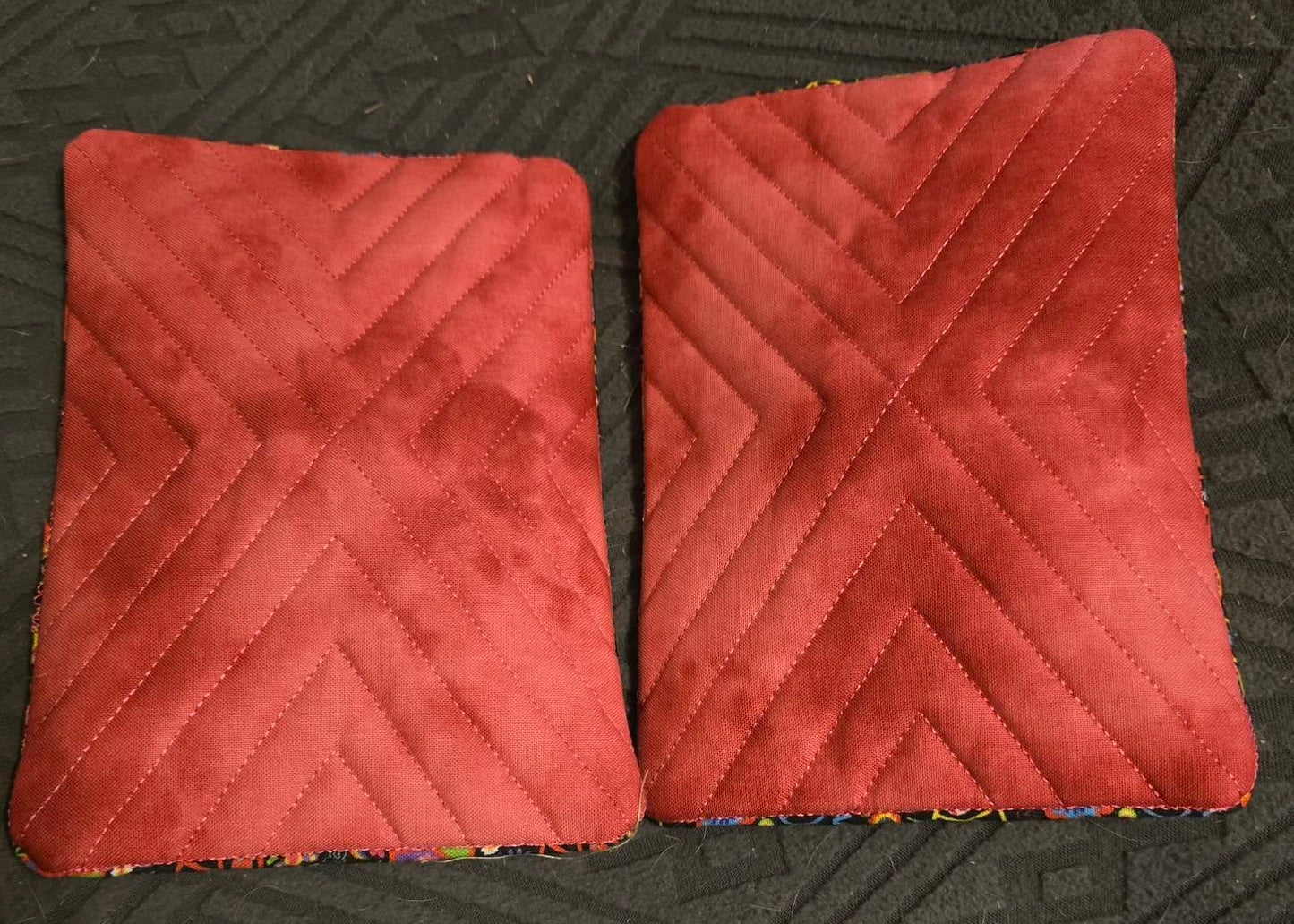 Diagonal Stipple ITH Rectangle Oven Mitt