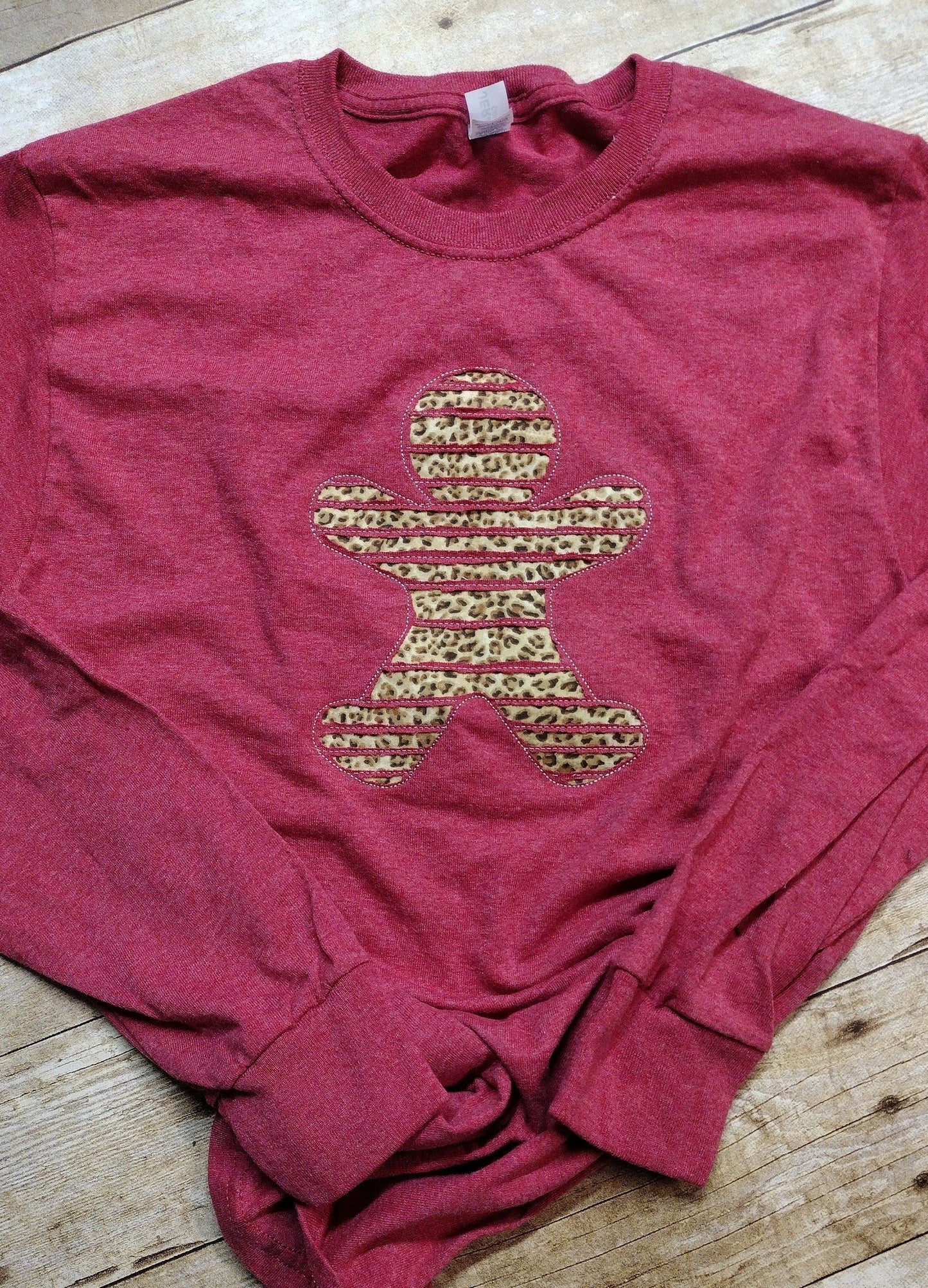 Gingerbread Man Reverse Applique Cut out