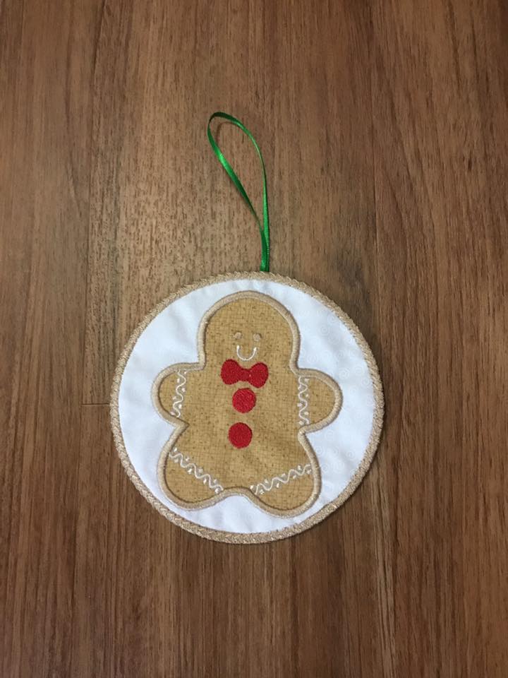 Gingerbread Man Applique #2