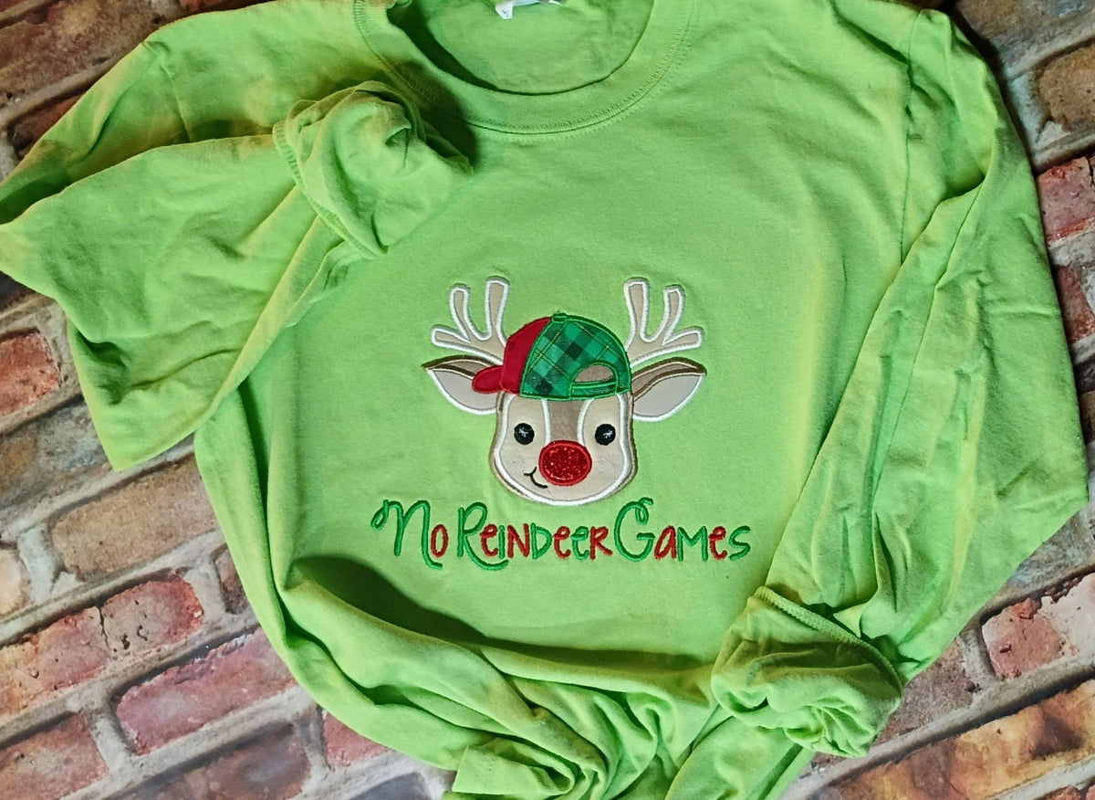 Reindeer Boy Applique