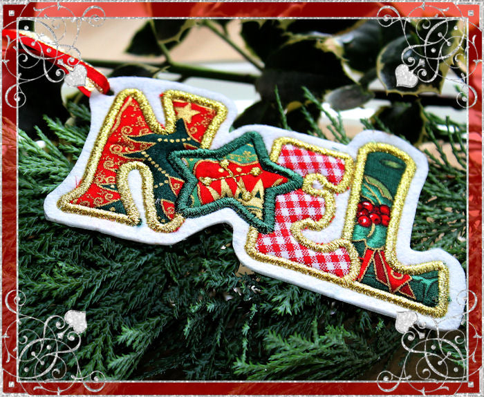 Noel Applique - 4 Sizes!