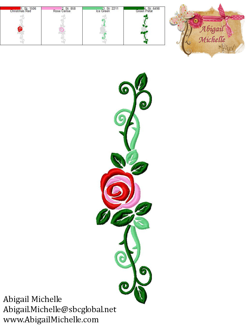 Delicate Rose Border 4 sizes