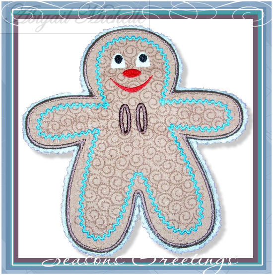 Gingerbread ITH Banner Add On - 3 Sizes!