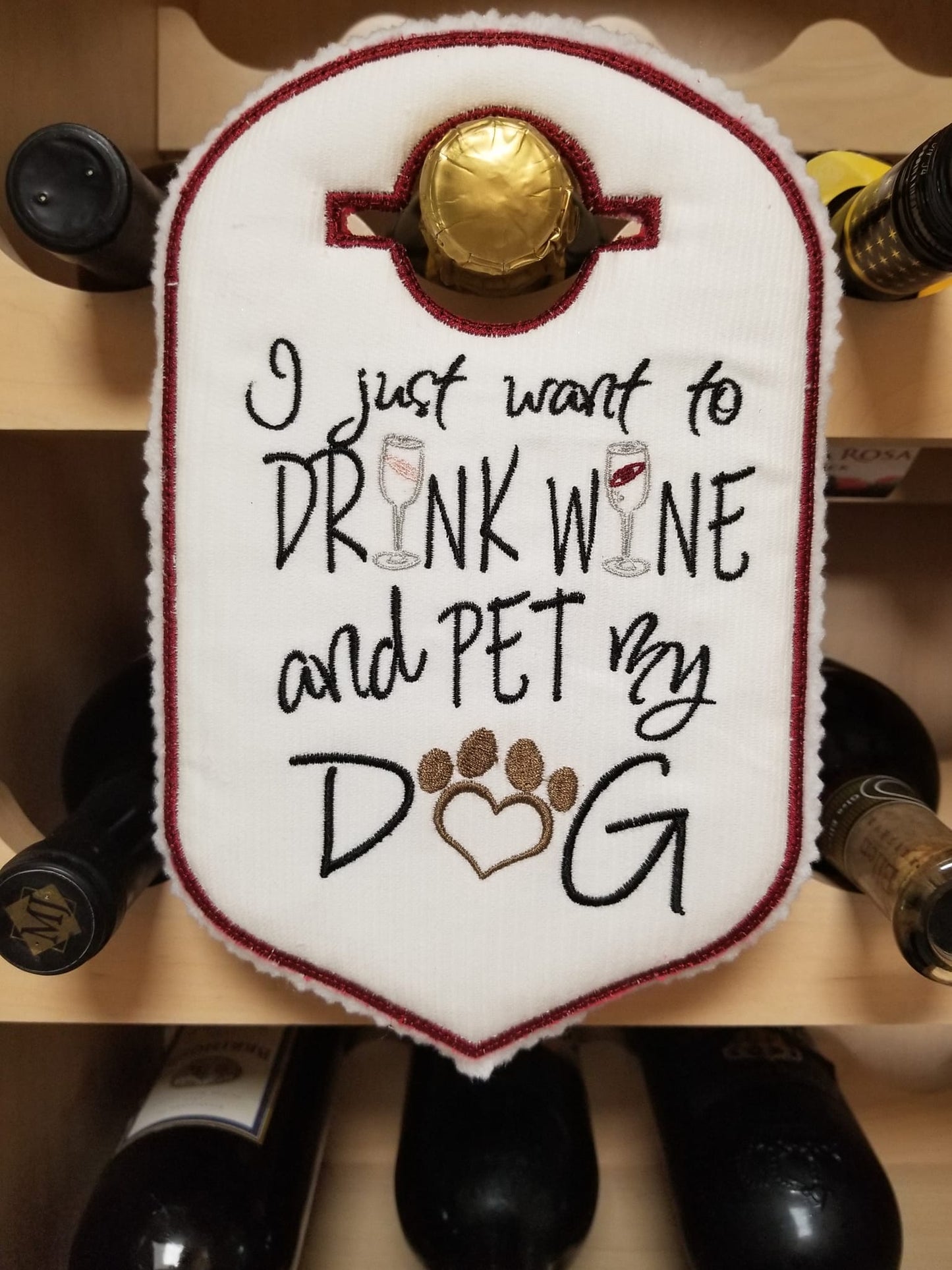 I just want to drink wine and pet my dog