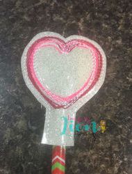 Heart ITH Pencil Topper