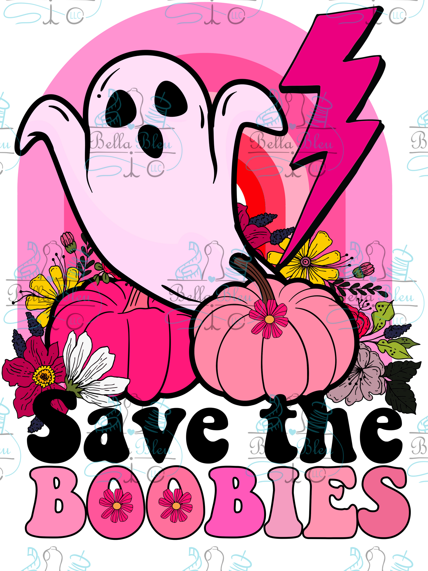 Save the BOObies Halloween Sublimation pgn file