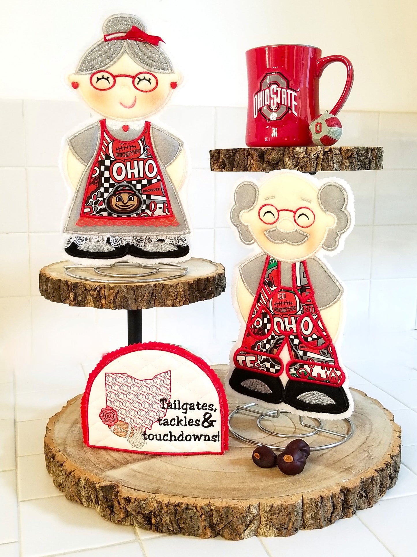 Ohio Football ITH Napkin Holder Cover