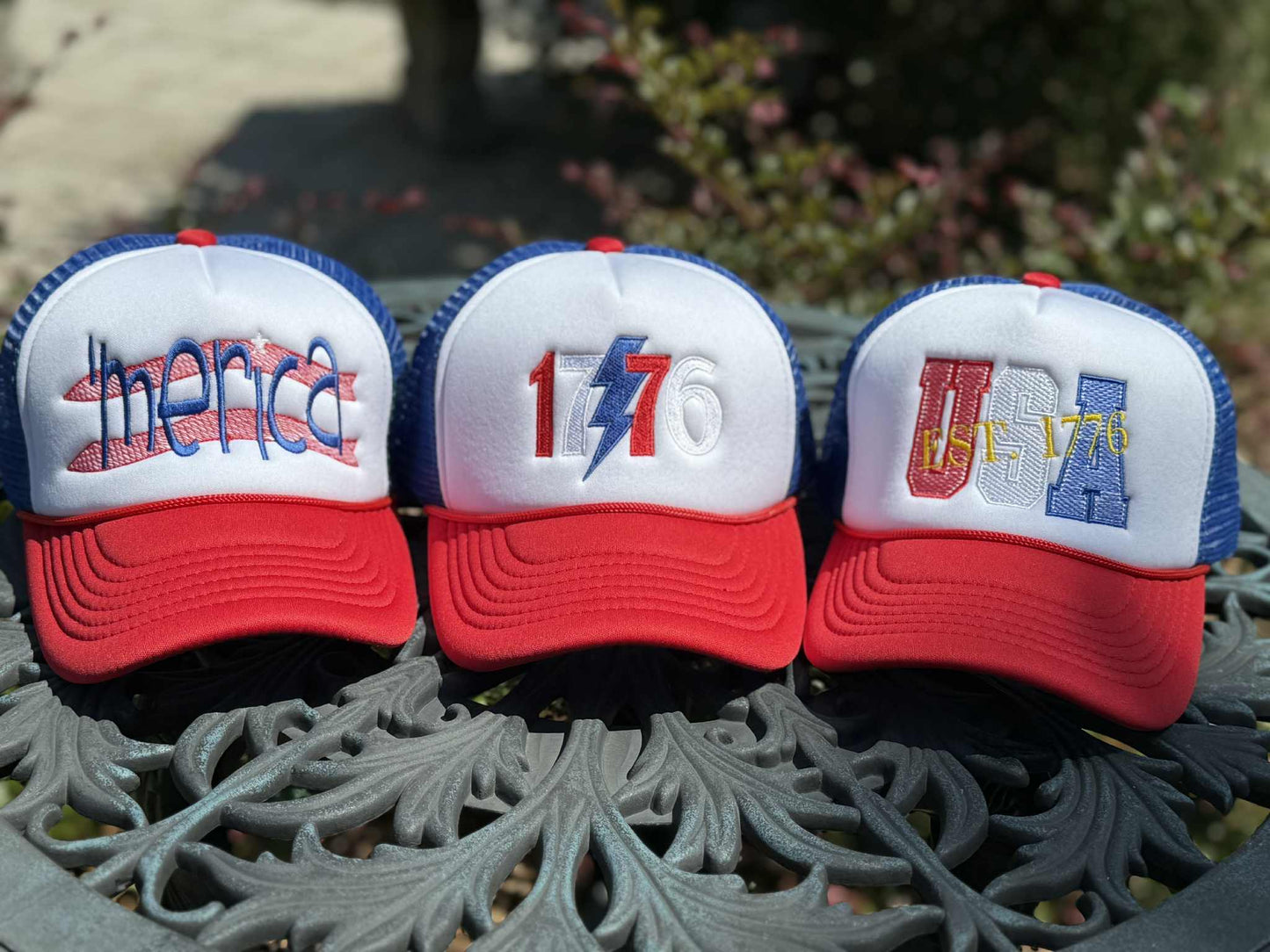 America 4th of July Hat designs bundle of 3