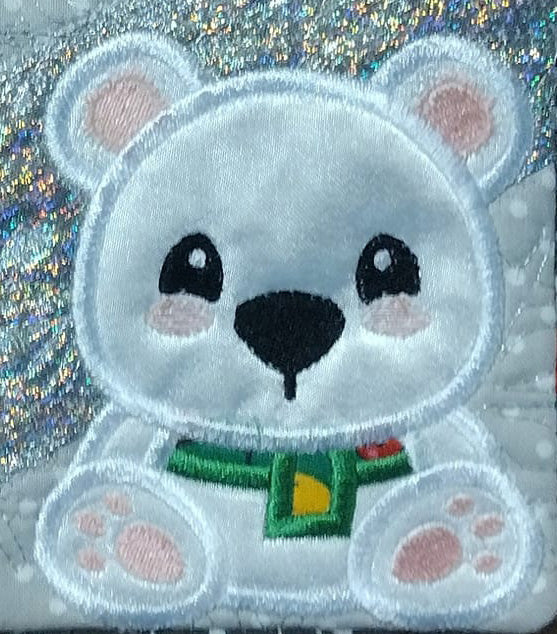 Winter the Polar Bear Applique 5 sizes