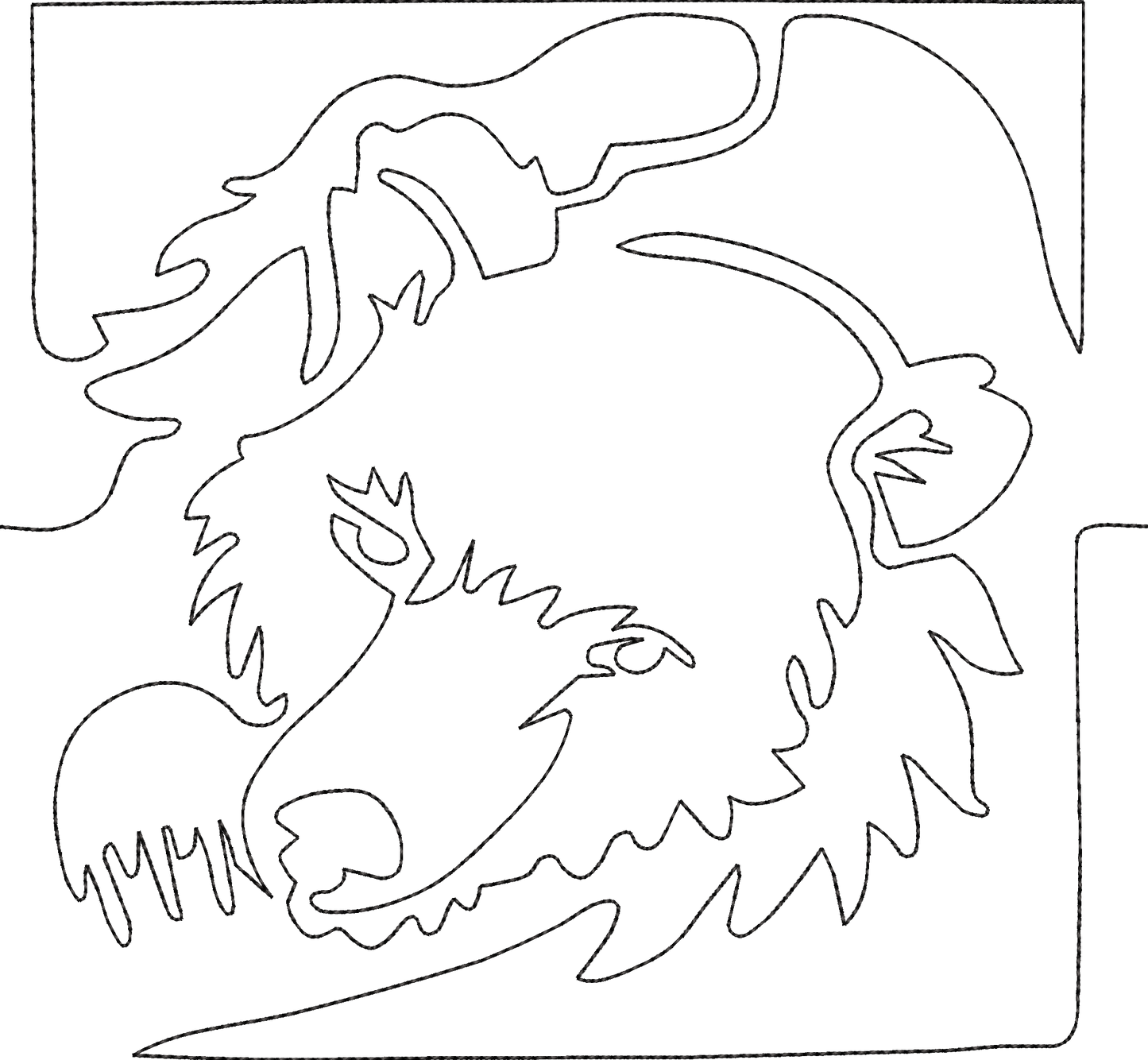 Bear Quilt Stipple Bean Stitch