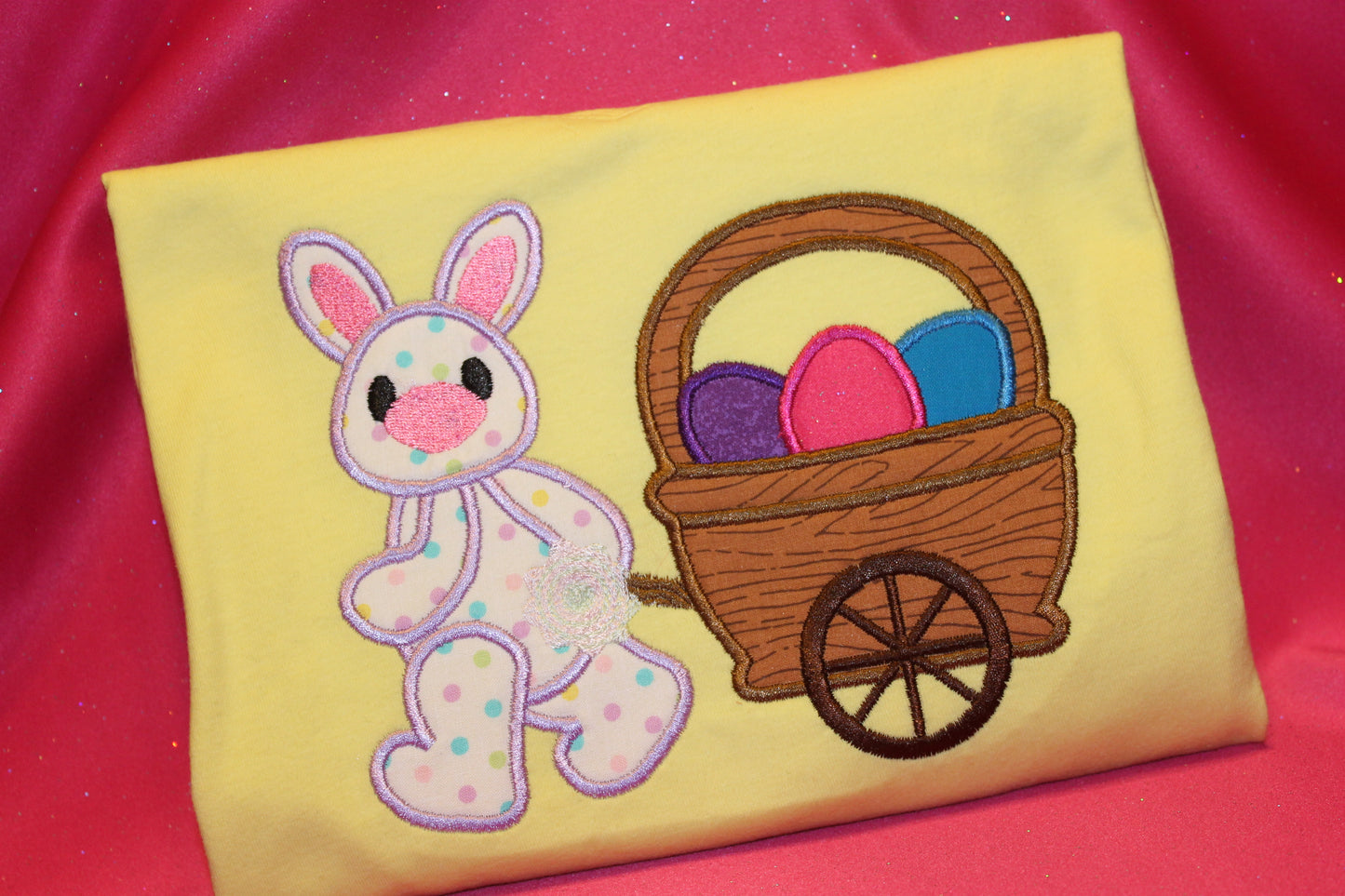 KRD Easter Bunny pulling wagon