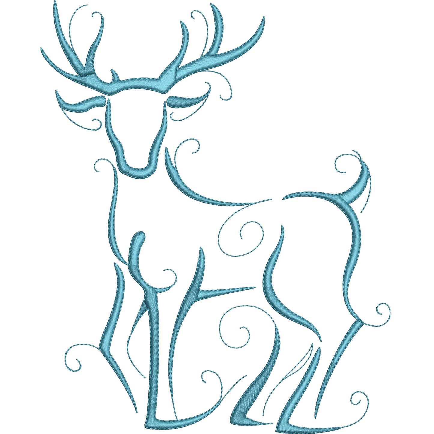 KRD Christmas Reindeer Outline 7