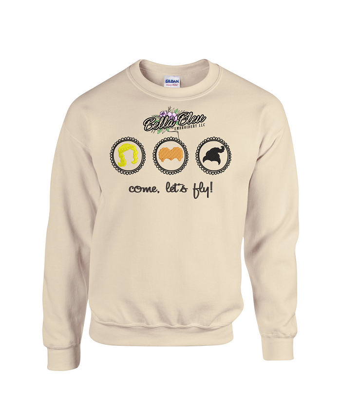 Come Let's Fly Halloween Witches Sweatshirt