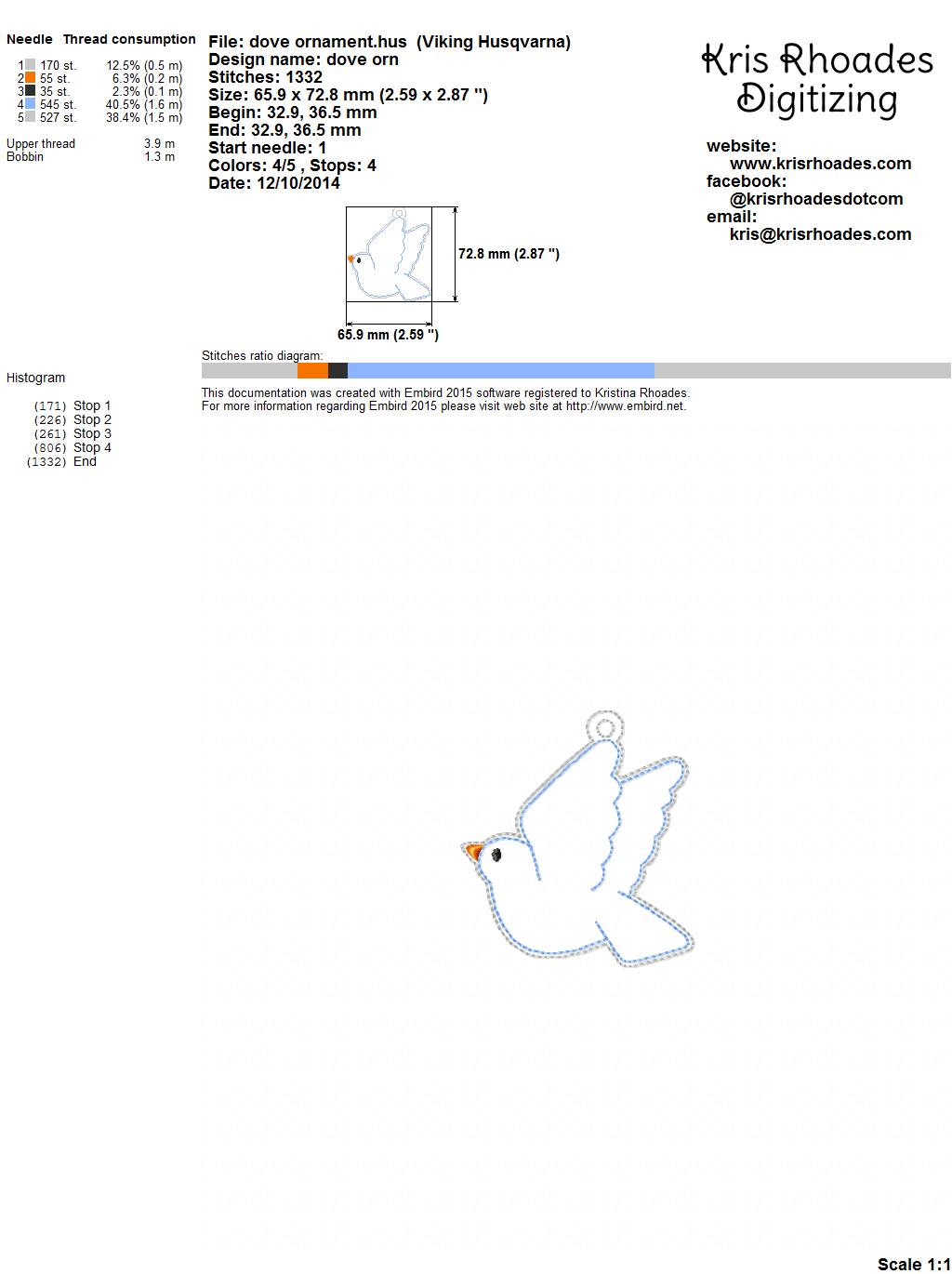 KRD - MY JESUS TREE DOVE ORNAMENT