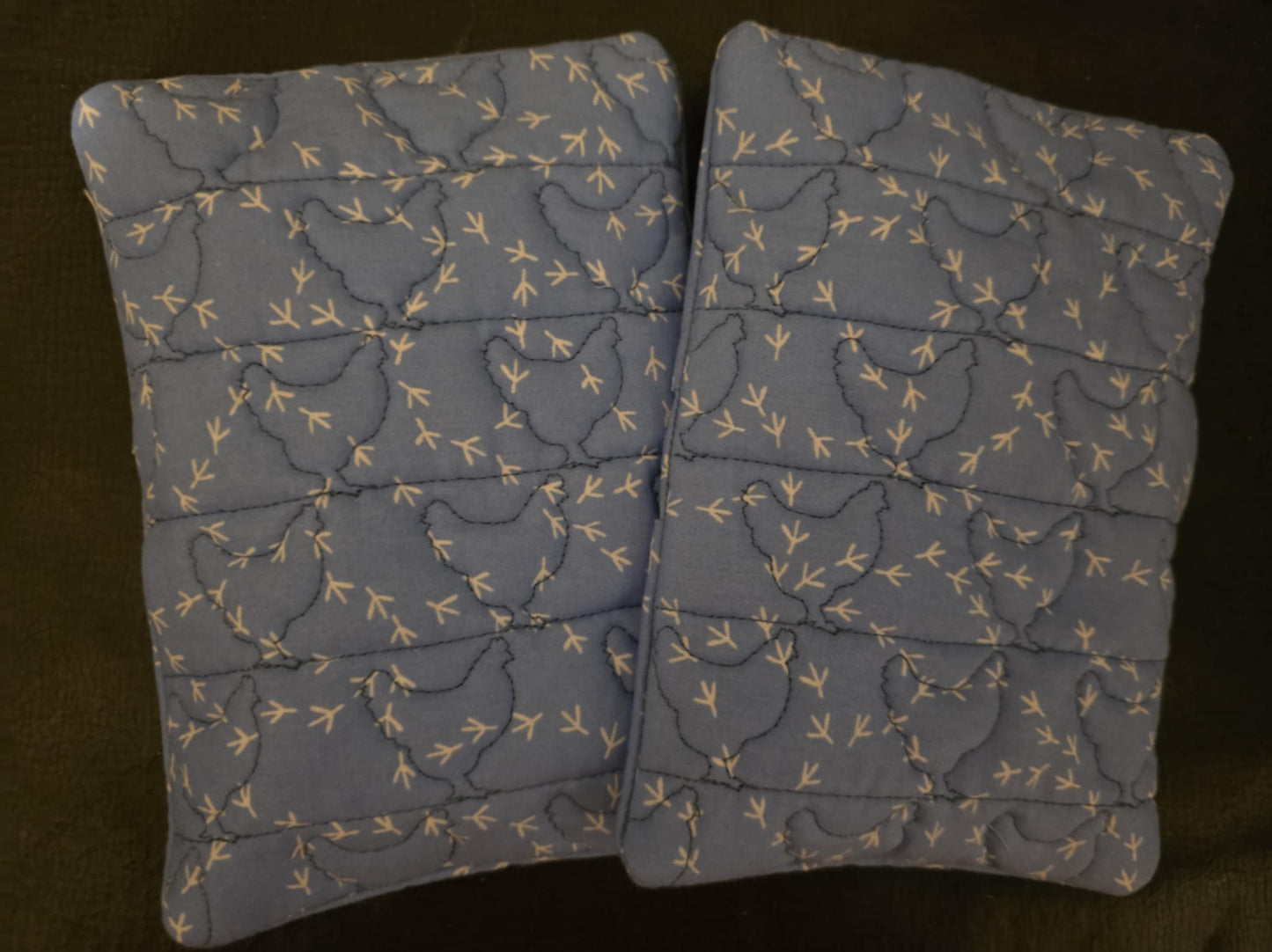 Chicken Stipple ITH Rectangle Oven Mitt