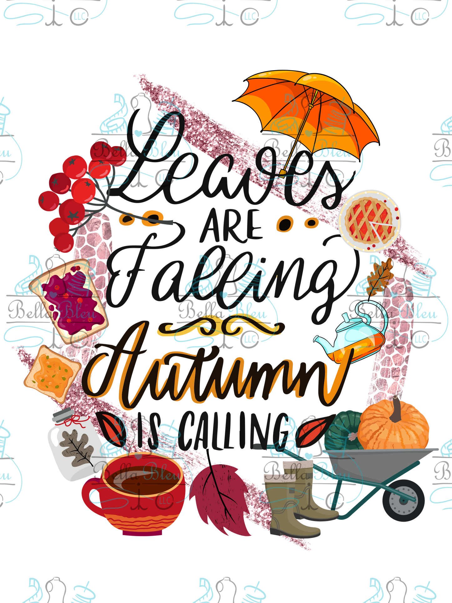 Fall leaves are falling Sublimation file