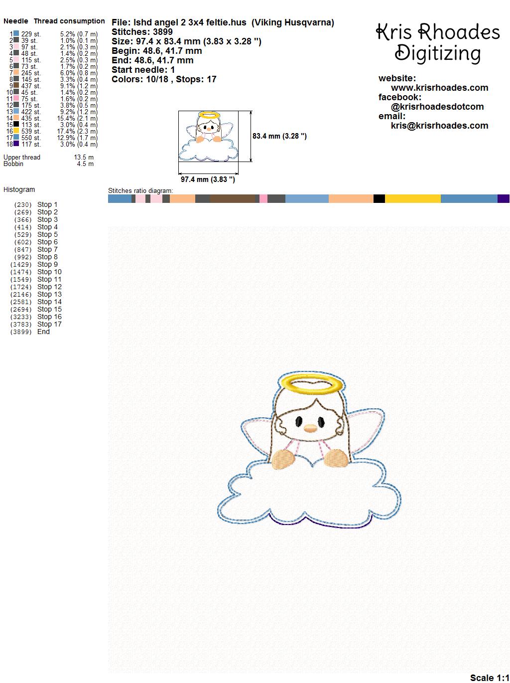KRD Angel 2 design ornament