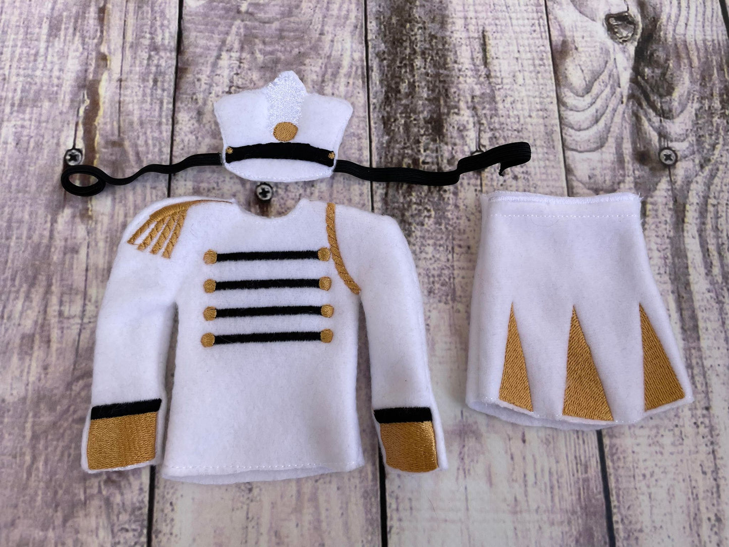 Marching Band Tour Elf ITH Dress Set