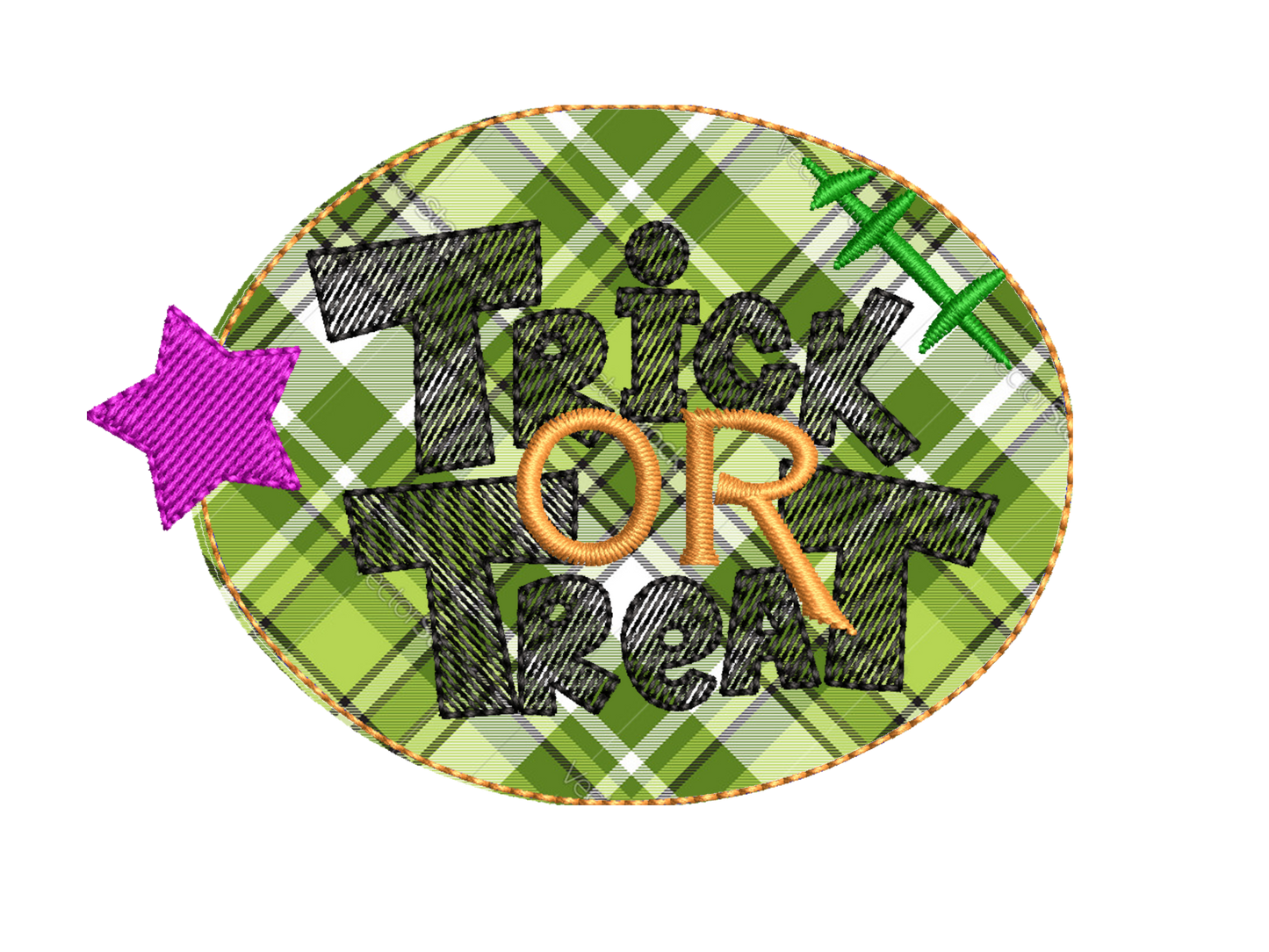 Trick or Treat Bean stitch