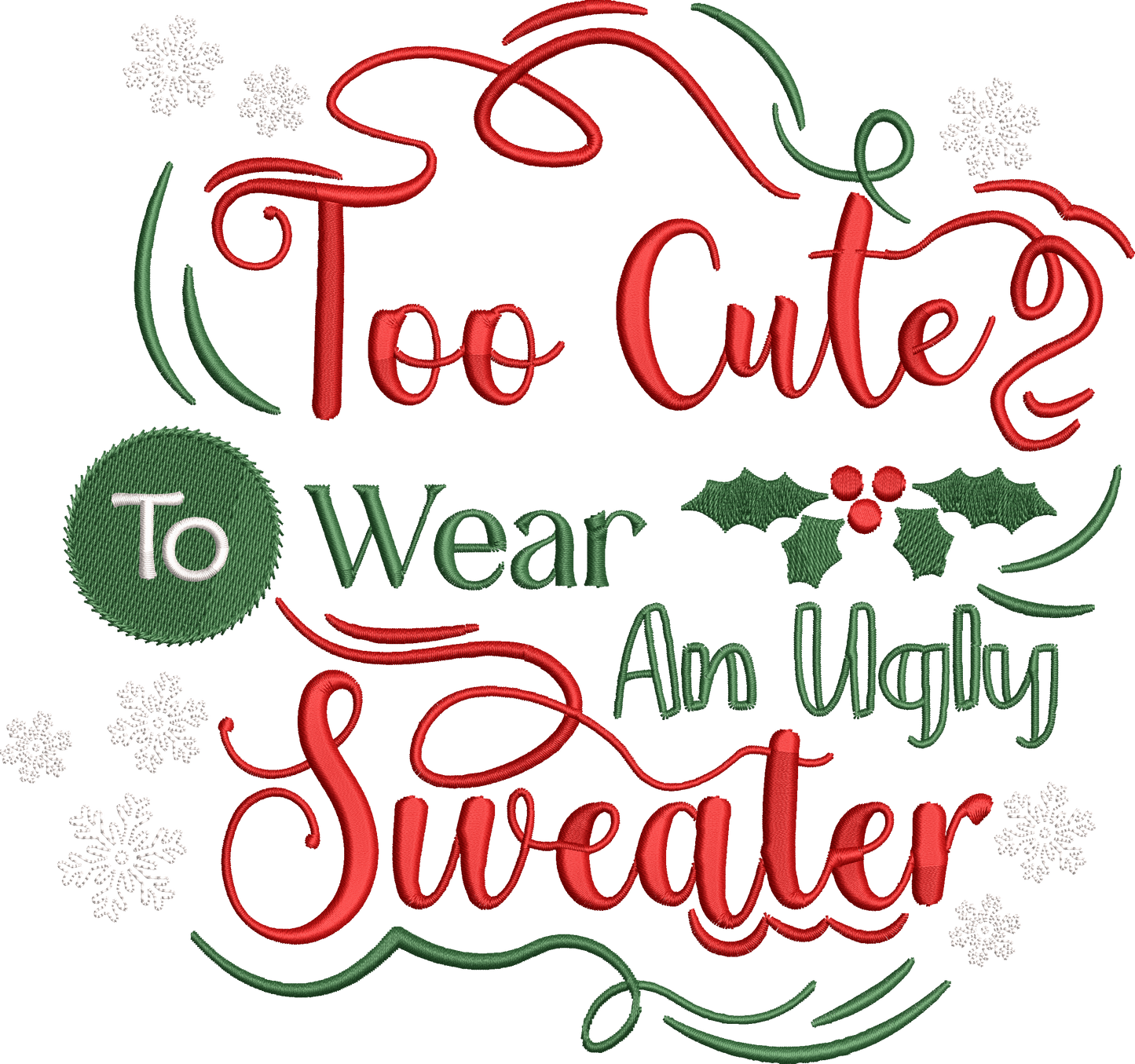 Too Cute for an Ugly Sweater