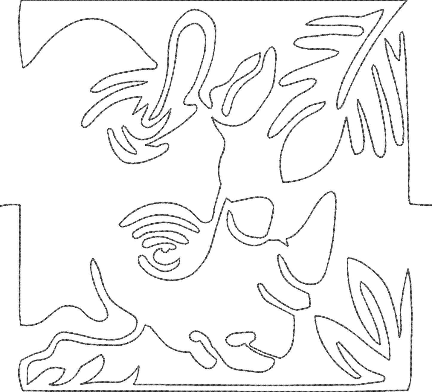 Rhino Quilt Stipple Bean Stitch