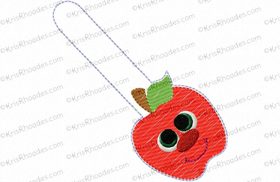 KRD Keyfob Mylar Apple With Face