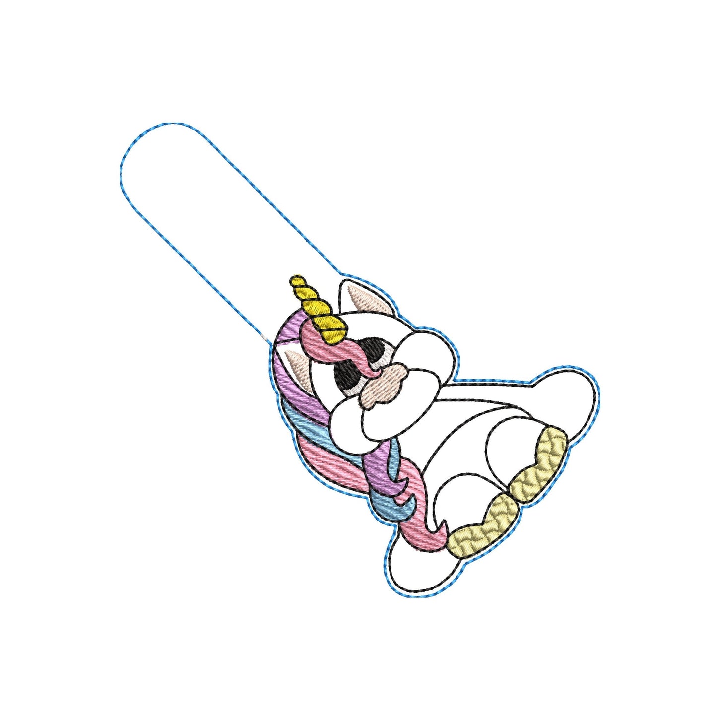 KRD Keyfob Unicorn Feltie