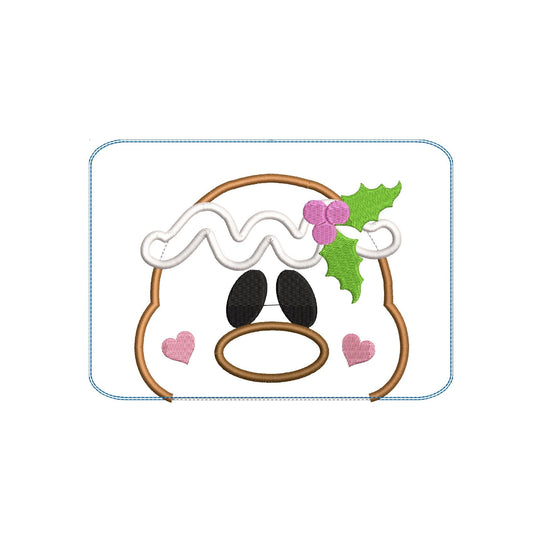 KRD Gingerbread Face Mug Rug