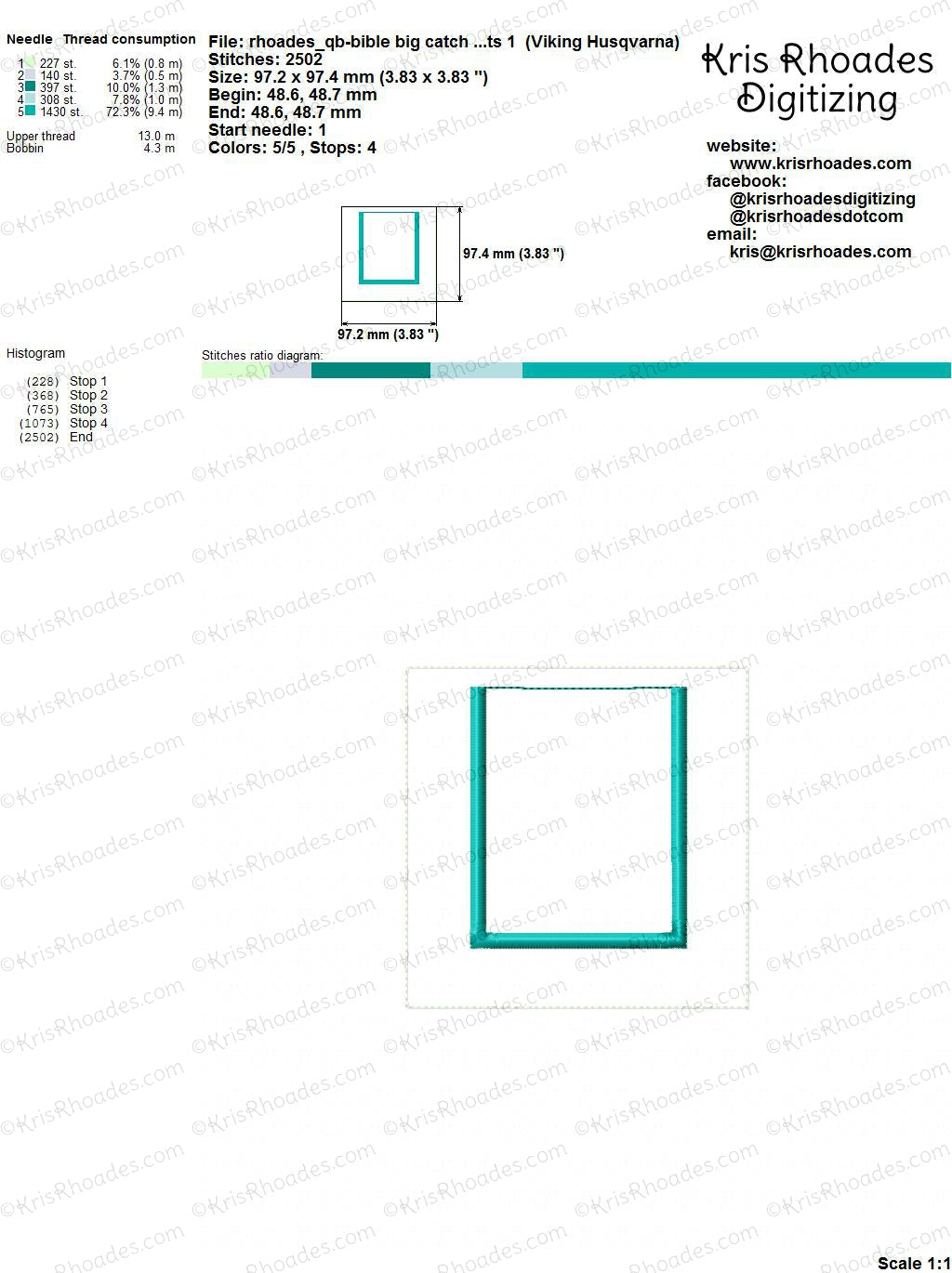 KRD Quiet Book Big Catch 4x4 Page