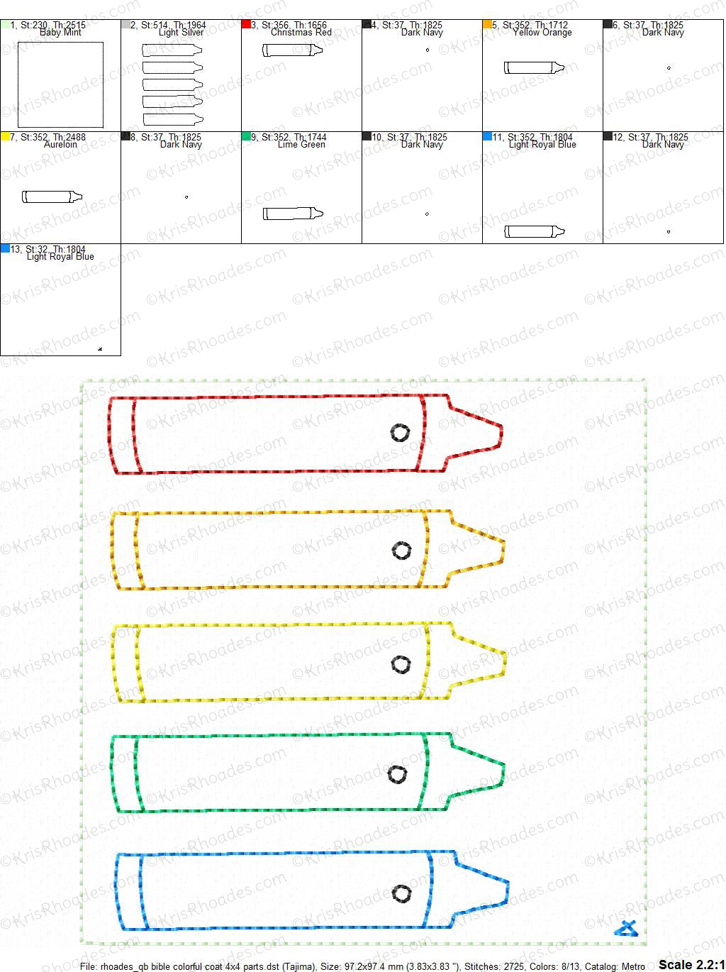 KRD Quiet Book Colorful Coat 5x7 Page