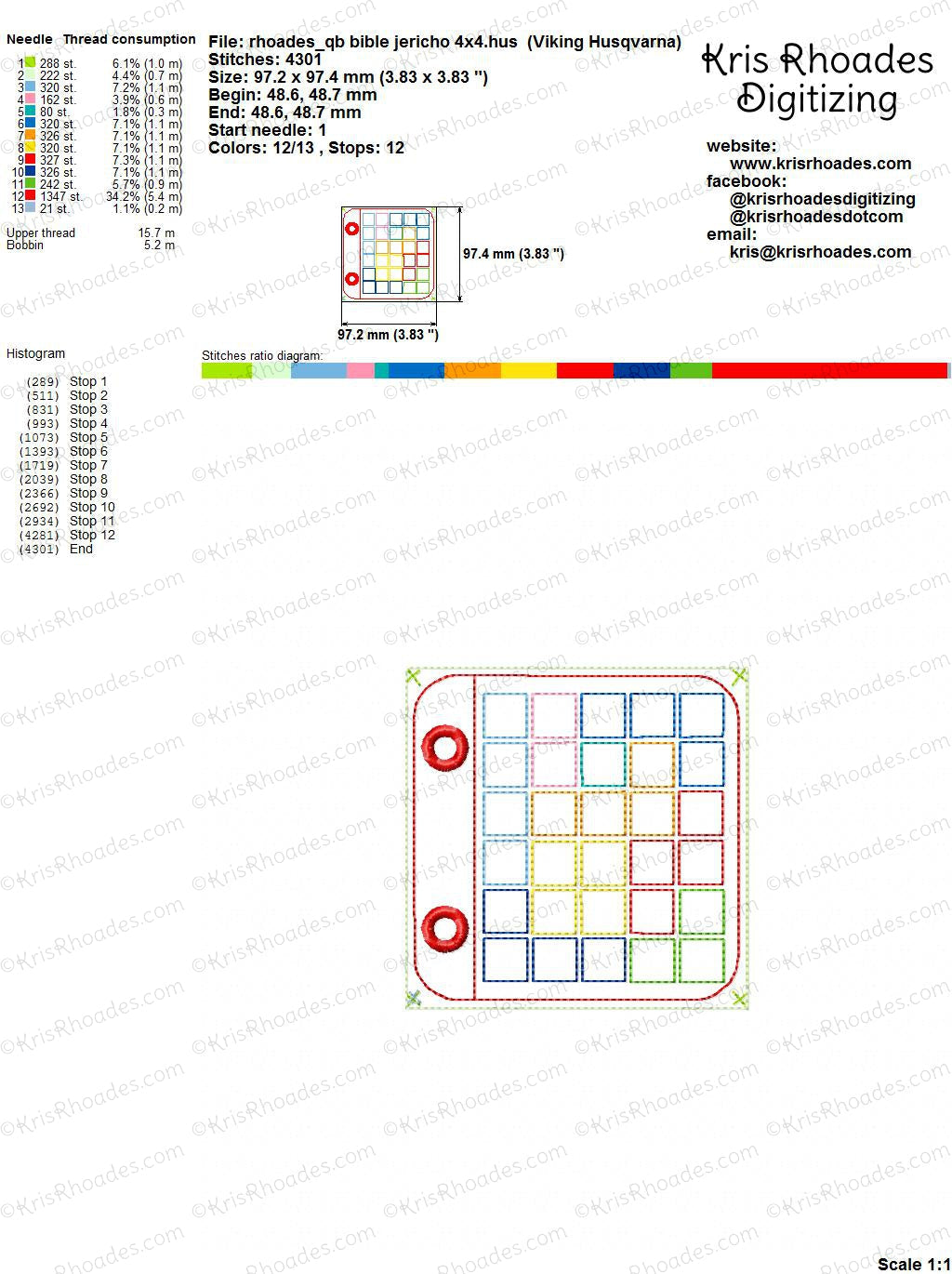 KRD Quiet Book Jericho 4x4 Page