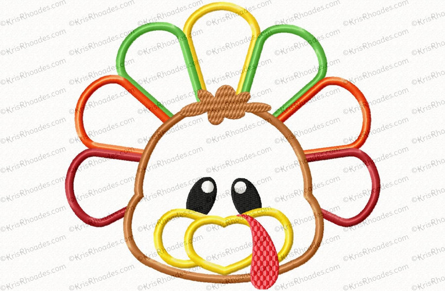 KRD Turkey Face and Butt Applique