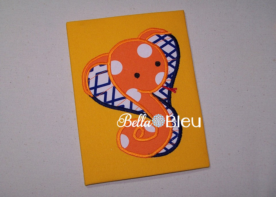 Kiddie Cobra Snake Machine Applique Embroidery Design