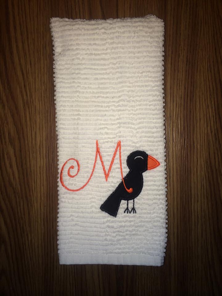 Fall Crow Applique