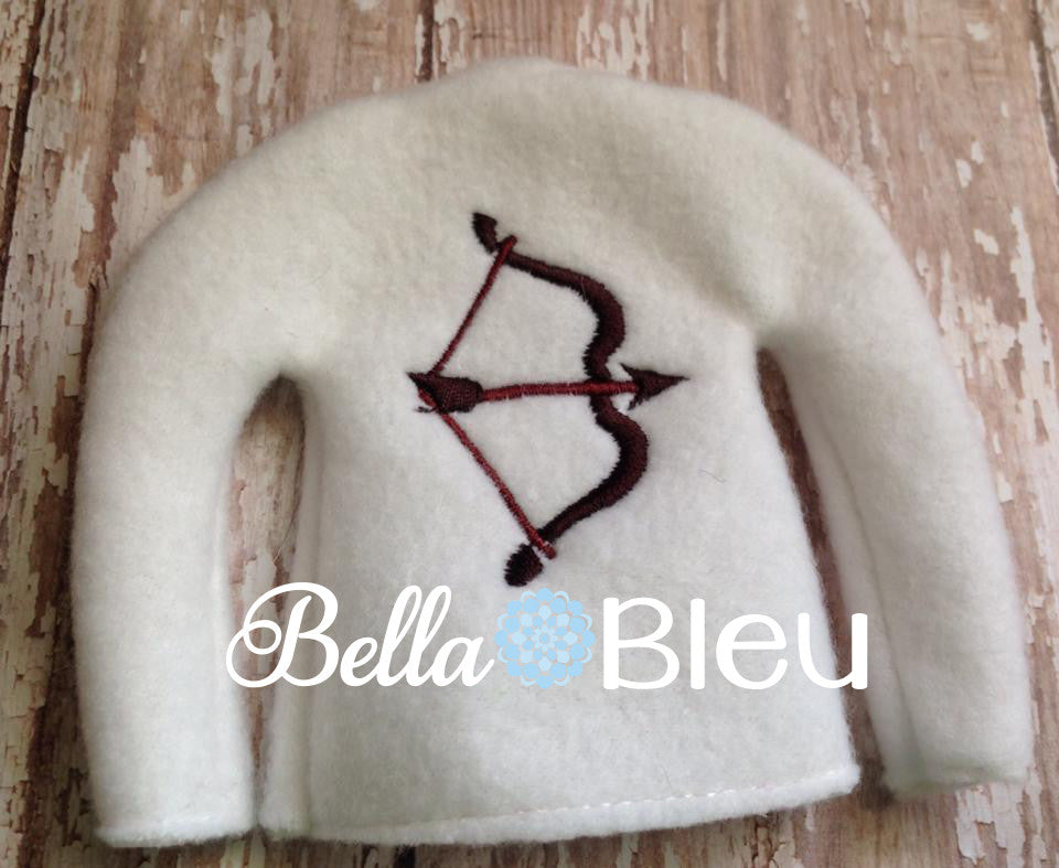 ITH In The Hoop Elf Inspired Hawkeye Sweater Shirt Embroidery Design