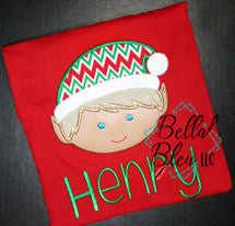 Christmas Boy Elf Applique - 4 Sizes!