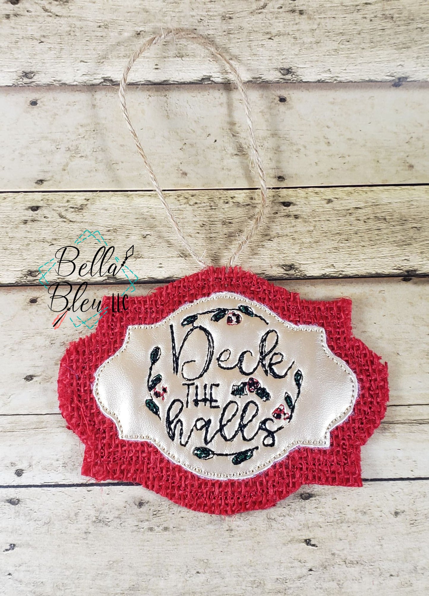 ITH Deck the Halls Scribble Christmas Ornament