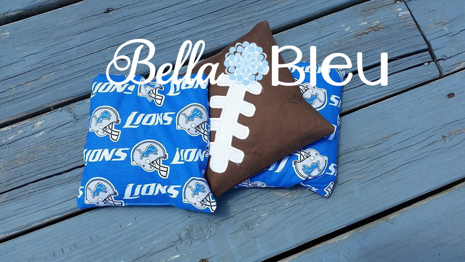 ITH In the Hoop Football Corn Hole Bags Machine Embroidery Design