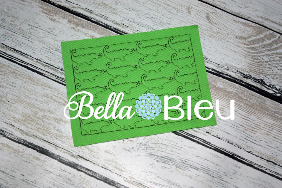 Gator Alligator Quilt Stipple 5 sizes