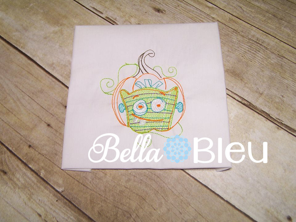 Sketchy Silly Monster Machine Embroidery design