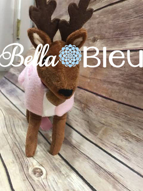 ITH Elf Reindeer Santa's Helper jacket Blanket machine embroidery design