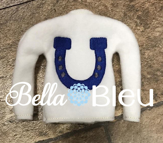 ITH Elf Colts Sweater Shirt machine in the hoop embroidery design