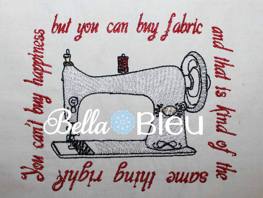 Vintage Sewing Machine Subway Art Machine Embroidery Design